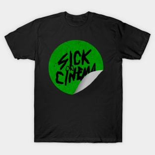 Sick On Cinema Horror Sticker T-Shirt